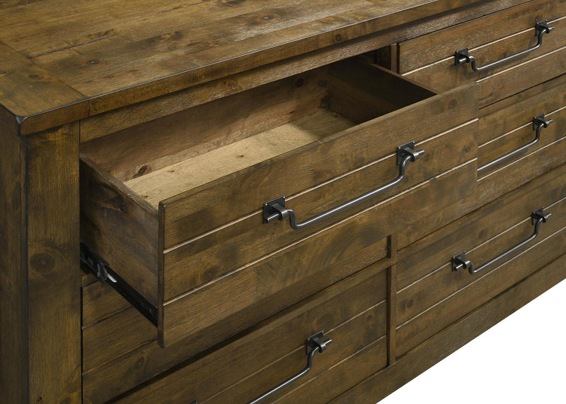 Doherty 4-piece California King Bedroom Set Rustic Brown - 225161KW-S4
