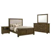 Doherty 4-piece California King Bedroom Set Rustic Brown - 225161KW-S4