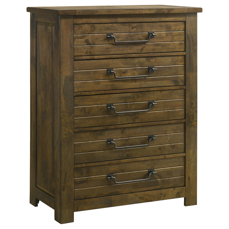 Doherty 5-piece California King Bedroom Set Rustic Brown - 225161KW-S5