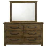Doherty 6-drawer Dresser with Mirror Rustic Brown - 225163M
