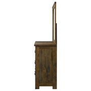 Doherty 6-drawer Dresser with Mirror Rustic Brown - 225163M