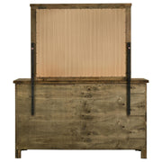 Doherty 6-drawer Dresser with Mirror Rustic Brown - 225163M