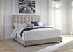 Dolante Beige Queen Upholstered Bed - Gate FurnitureQueen Bed