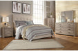 Dolante Beige Queen Upholstered Bed - Gate FurnitureQueen Bed