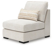 Donelson Creek Vanilla 4-Piece Sectional and Ottoman - 48002U1