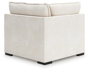 Donelson Creek Vanilla 4-Piece Sectional and Ottoman - 48002U1