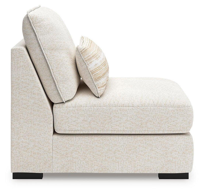 Donelson Creek Vanilla 4-Piece Sectional and Ottoman - 48002U1
