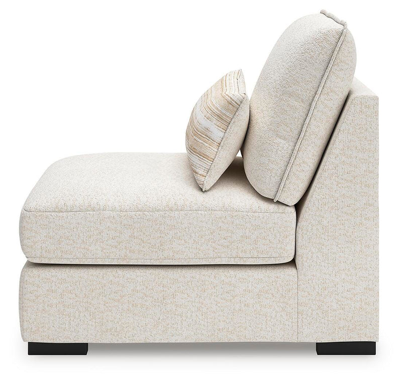 Donelson Creek Vanilla 4-Piece Sectional and Ottoman - 48002U1