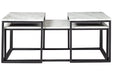 Donnesta Gray/Black Table (Set of 3) - Gate FurnitureOccasional Table Set