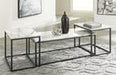 Donnesta Gray/Black Table (Set of 3) - Gate FurnitureOccasional Table Set
