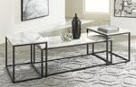 Donnesta Gray/Black Table (Set of 3) - Gate FurnitureOccasional Table Set