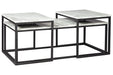Donnesta Gray/Black Table (Set of 3) - Gate FurnitureOccasional Table Set