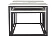 Donnesta Gray/Black Table (Set of 3) - Gate FurnitureOccasional Table Set