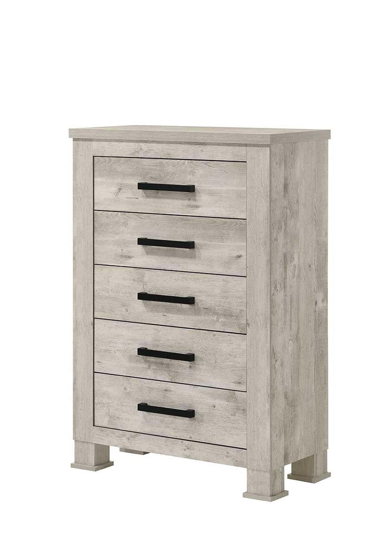 Dore - 5 Drawers Cream Chest - B347-C