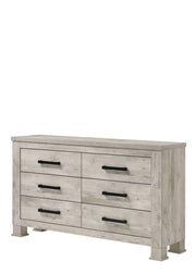 Dore - 6 Drawers Cream Dresser - B347-D