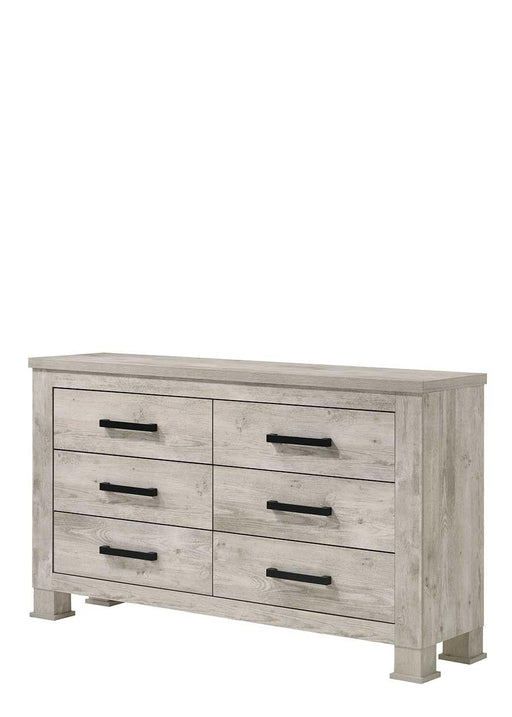 Dore - 6 Drawers Cream Dresser - B347-D