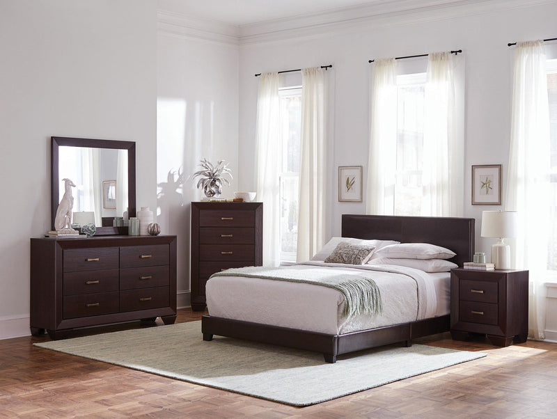 Dorian 5-piece Full Bedroom Set Dark Cocoa - 300762F-S5