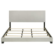 Dorian Fabric Upholstered California King Panel Bed Cream - 300852KW