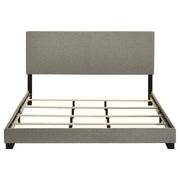 Dorian Fabric Upholstered California King Panel Bed Taupe - 300851KW