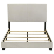 Dorian Fabric Upholstered Full Panel Bed Cream - 300852F