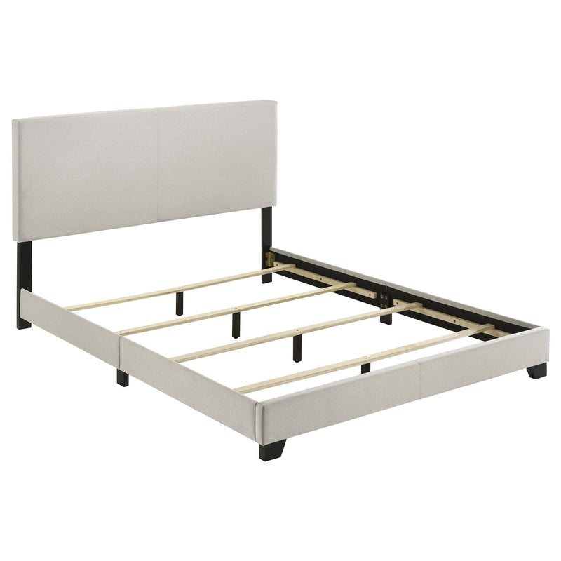 Dorian Fabric Upholstered Queen Panel Bed Cream - 300852Q