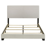 Dorian Fabric Upholstered Queen Panel Bed Cream - 300852Q