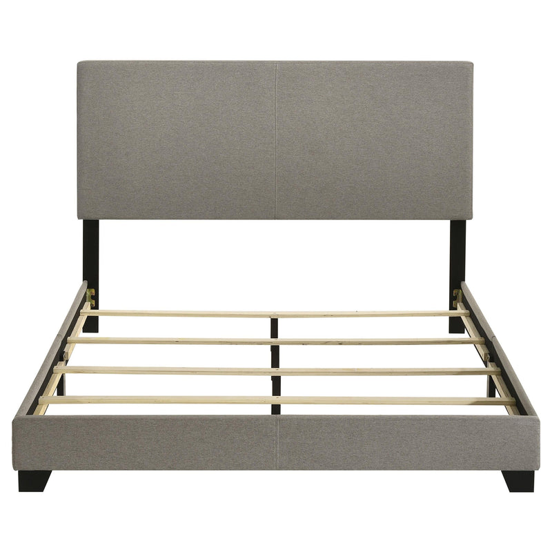 Dorian Fabric Upholstered Queen Panel Bed Taupe - 300851Q