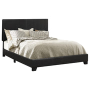 Dorian Faux Leather Upholstered California King Bed Black - 300761KW