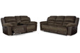 Dorman Chocolate Reclining Living Room Set - Gate FurnitureReclining Living Room Set