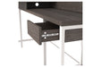 Dorrinson Two - tone Home Office L - Desk with Storage - Gate FurnitureOffice Desks