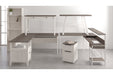 Dorrinson Two - tone Home Office L - Desk with Storage - Gate FurnitureOffice Desks