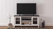 Dorrinson Two - tone Large TV Stand w/Fireplace Option - Lara FurnitureTV Stand