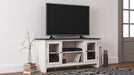 Dorrinson Two - tone Large TV Stand w/Fireplace Option - Gate FurnitureTV Stand