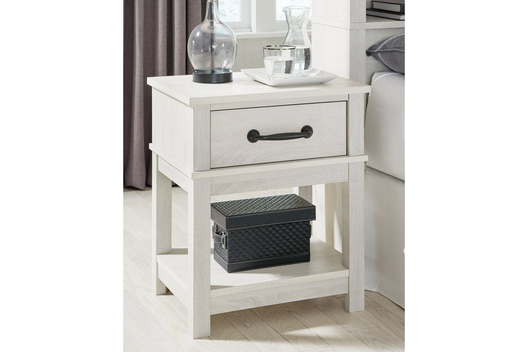 Dorrinson White Nightstand - Gate FurnitureNightstand