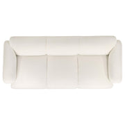 Dorset 2-piece Upholstered Round Track Arm Sofa Set White - 509811-S2