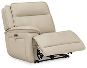 Double Deal Almond 4-Piece Reclining Sectional - U13001S6