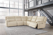 Double Deal Almond 5 - Piece Power Reclining Sectional - Lara FurniturePower Reclining Sectional