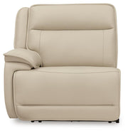 Double Deal Almond 5-Piece Reclining Sectional with Console - U13001S8
