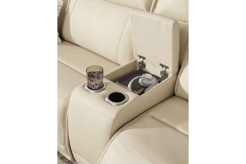 Double Deal Almond 6 - Piece Power Reclining Sectional - Lara FurniturePower Reclining Sectional