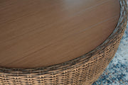 Double Point Beige Outdoor Coffee Table - PCP503-708