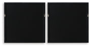 Downyard Black/Beige Wall Art (Set of 2) - A8000548