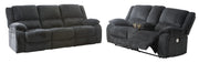 Draycoll Slate Power Reclining Living Room Set - Lara FurnitureLiving Room Set