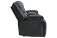 Draycoll Slate Reclining Loveseat with Console - Gate FurnitureLoveseat