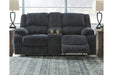 Draycoll Slate Reclining Loveseat with Console - Gate FurnitureLoveseat