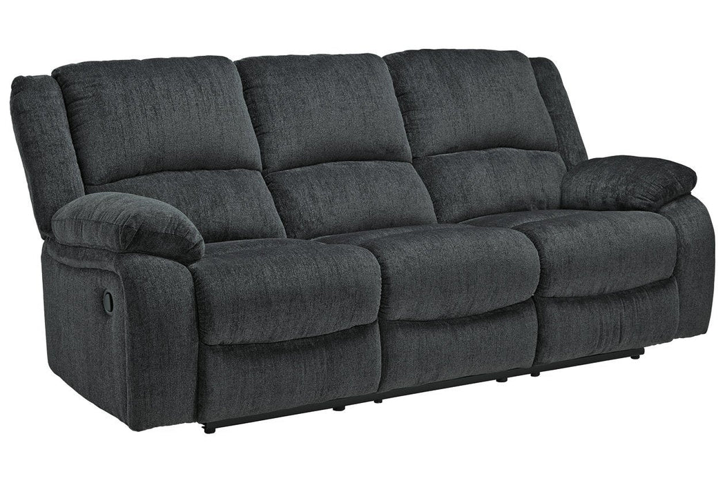 Draycoll Slate Reclining Sofa - Gate FurnitureReclining Sofa