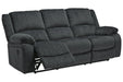 Draycoll Slate Reclining Sofa - Gate FurnitureReclining Sofa