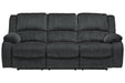 Draycoll Slate Reclining Sofa - Gate FurnitureReclining Sofa