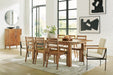 Dressonni Brown Dining Table and 8 Chairs - Gate FurnitureDining Room Set