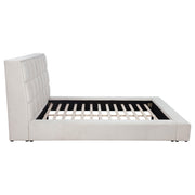Dreux Upholstered California King Panel Platform Bed Cream - 315948CRMKW