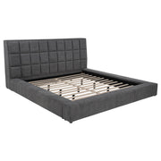 Dreux Upholstered California King Panel Platform Bed Grey - 315948GRYKW